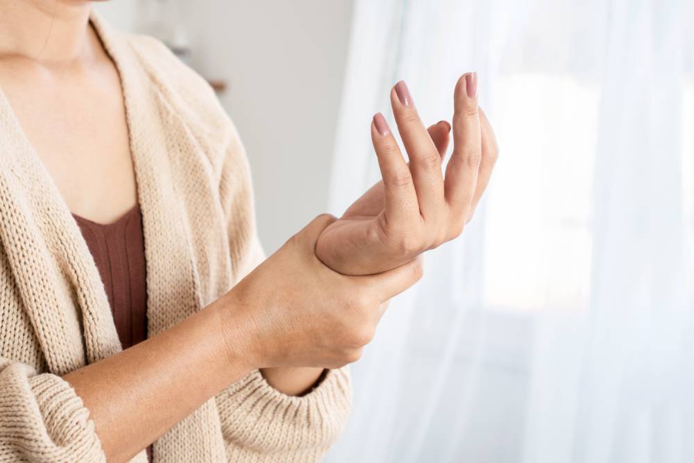 Person with wrist pain